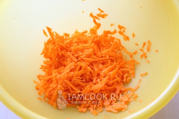 Grate the carrots