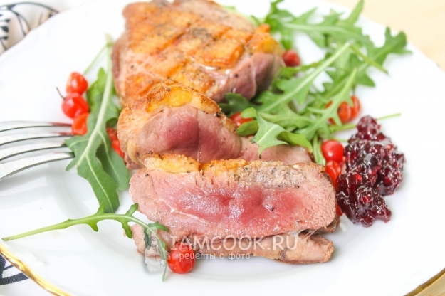 Recipe for fried duck breast